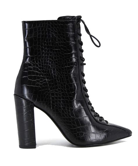 therapy paisley boot black croc